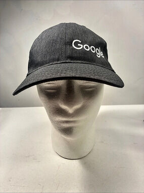 Google Gray Cotton Cap Gray Adjustable Cap